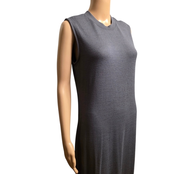 Gray Sleeveless Knit Sweater Dress Size M - Picture 3 of 14